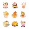 1set Food desserts Dim sum food series stickers cute mobile phone case decoration diy waterproof stickers