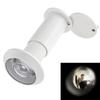 White Solid Brass 16mm Door Peephole 200 Degree View HD Lens Privacy Cover Universal 35-60mm Doors Heavy Duty