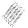 5Pcs 304 Stainless Steel Wire Rope Tension Tensioner Hook & Eye Turnbuckle for Indoor Outdoor(M6 )