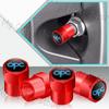 4Pcs OPC Line Emblem Metal Car Tire Valve Caps Wheel Stem Air Dust Covers For Opel Vauxhall Astra G H J K F Corsa Mokka Zafira