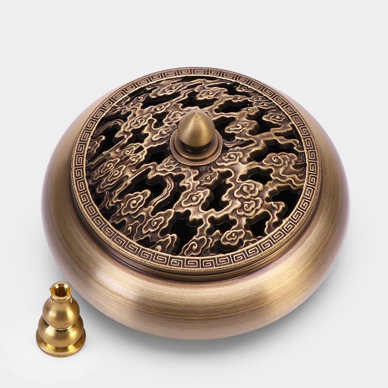 Латунная курильница с плоским дном Jinlian для домашнего и внутреннего использования
