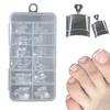 120 прозрачных полунаклеек, накладок на ногти, полупокрытых накладных ногтей, наклеек на всю длину, светлых накладок на ногти