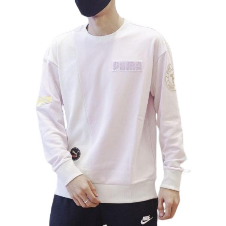 PUMA Mix Badge Long Crew Sweater 'Purple' Men's 537008-17