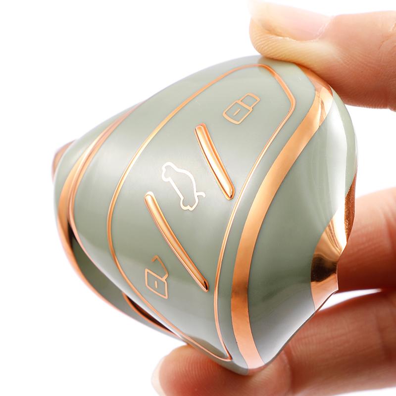 Чехол для дистанционного ключа автомобиля из ТПУ с 3 кнопками для Saic MG ZS EV MG6 EZS HS EHS 2019 2020 Roewe RX5 I6 I5 RX3 RX8 ERX5 MG5 брелок для ключей