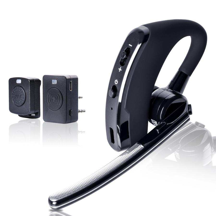 Headset PTT Wireless Bluetooth Earphone for Baofeng Walkie Talkie Two Way Radio K Port Wireless Headphone
