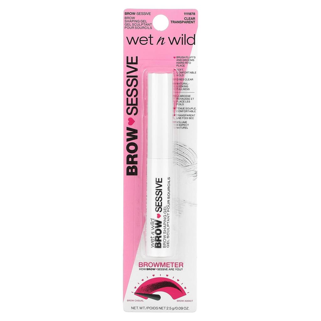 Wet N Wild Гель для бровей Sensitive Shaping, прозрачный, 2,5 г (0,09 унции)