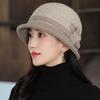 Шерстяная шляпа-ведро женская осенне-зимняя теплая элегантная британская ретро шляпа-котелок зимняя шляпа для женщин
