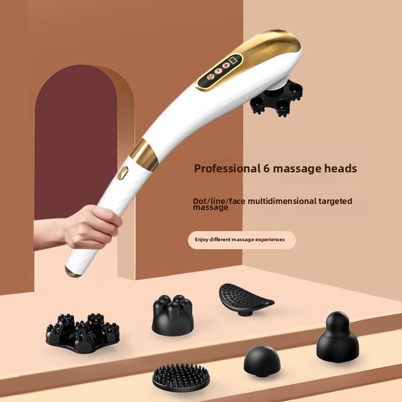 Зарядка, Ручной массажер-палочка, Массаж спины, Массаж всего тела, Мощная вибрационная массажная палочка-молоток