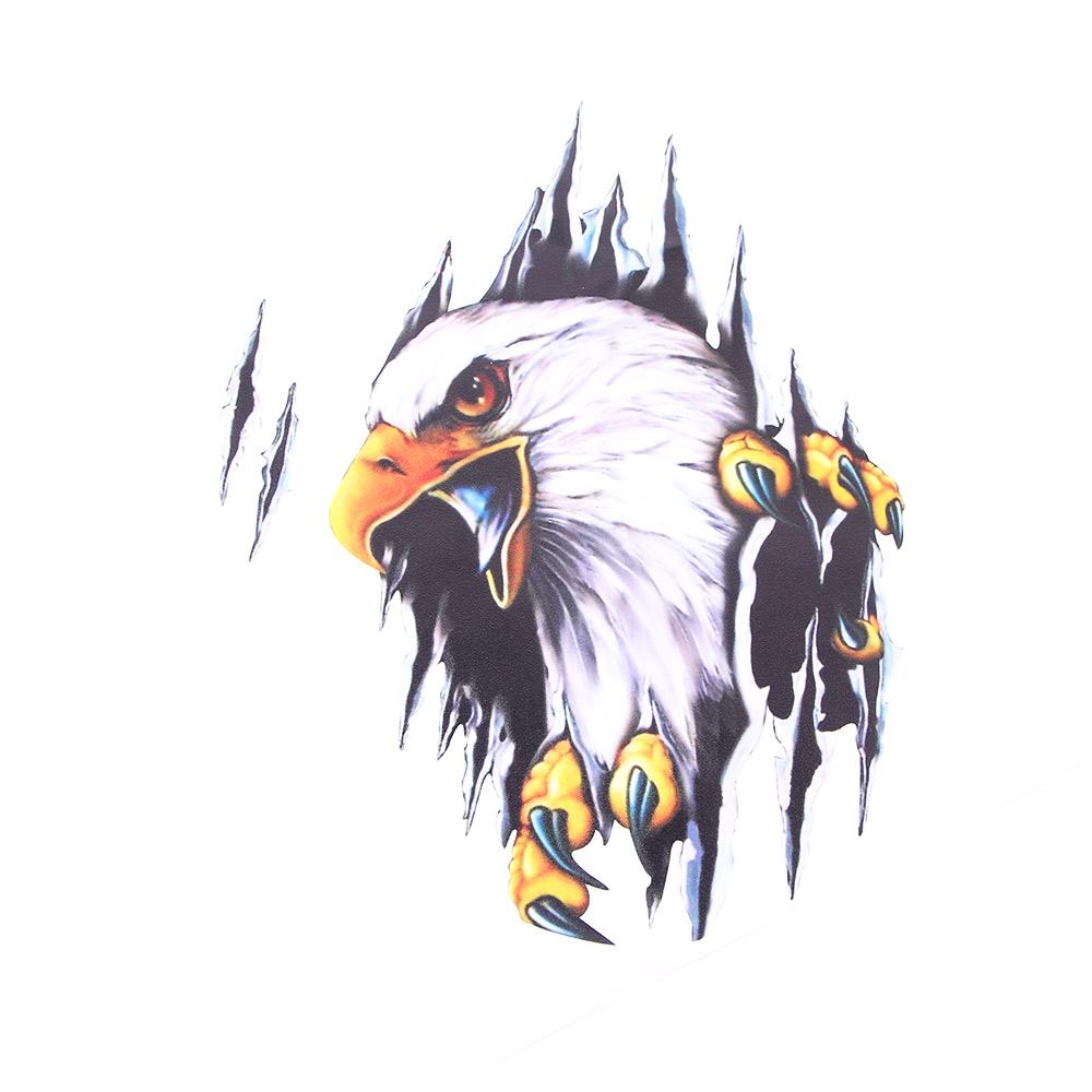 Scratch blocking 3D Simulation Sticker Car Body Decoration Eagle Car Sticker Motorcycle Decal