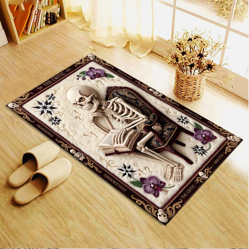 2025 New Thinker Skull Carpet Rug for Living Room Bedroom Home Sofa Decoration,Kids play Non-slip Floor Mat