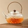 Стеклянный чайник в форме тыквы 27 унций (800мл), Мини-чайник для цветущего чайника, набор аксессуаров для чайника