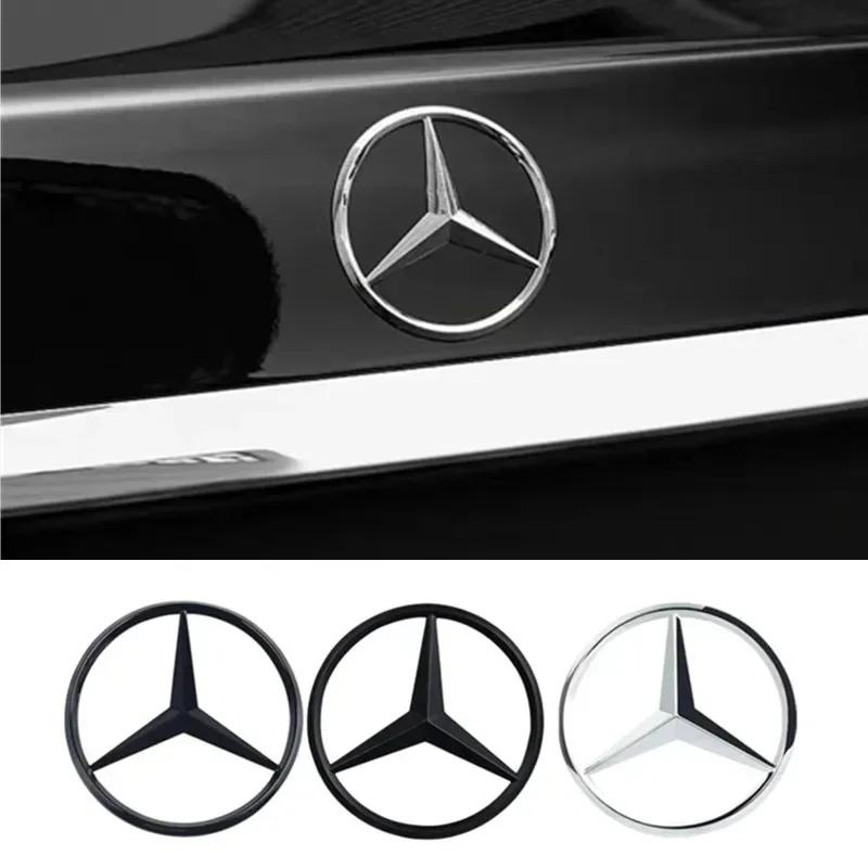 AABGY1 9cm ABS Car Rear Decal Trunk Emblem Sticker S320 W164 W203 W204 W168 C180 E320 A200 CLA CLK CLS ML for Mercedes Benz