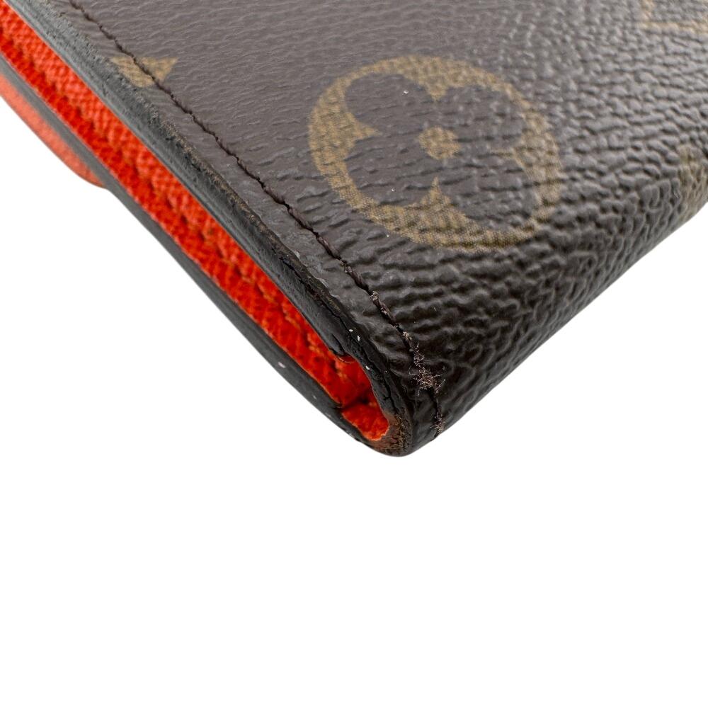 Louis Vuitton M61578 Кожаный кошелек Monogram Emily Коричневая кожа Женский Б/у
