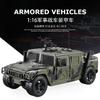 Детская имитационная инерционная машина Военный джип Внедорожник Бронированная машина Модель Инерционная Звук и свет Музыкальная игрушечная машина