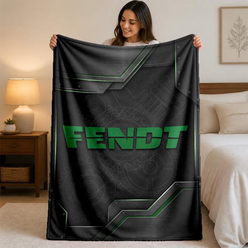 Фланелевое одеяло с принтом Fendt, уютное, легкое, плюшевое покрывало для кровати, дивана, домашнего использования