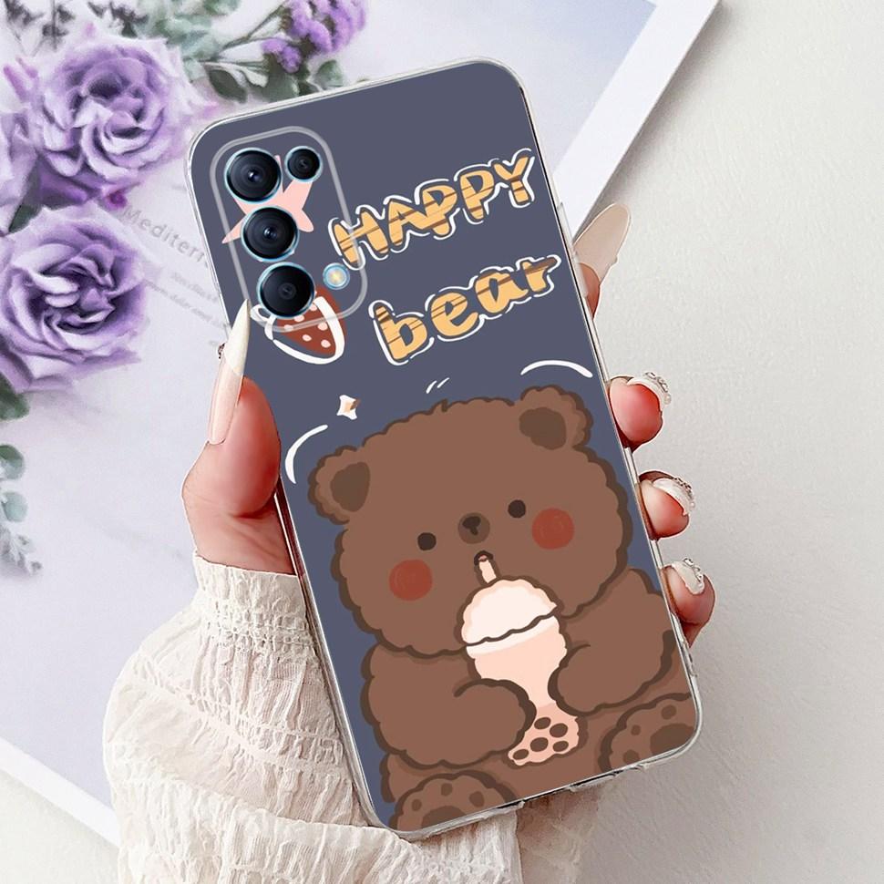 For Oppo Reno5 5G Case Stylish Flower Butterfly Soft Silicone Case For Oppo Reno5 Reno 5 K 5K Cases CPH2145 Cover Coque Bumper