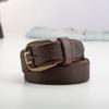 Ретро Личность Первый Слой Коровьей Кожи Гравированный Ремень Мужской Кожаный С Пряжкой-Иголкой Легкий Модный Джинсовый Повседневный Ремень для Брюк