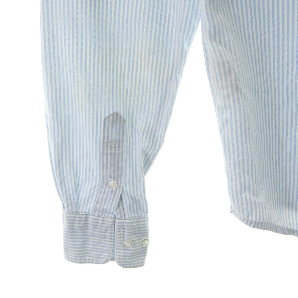 A BATHING APE stripe Long sleeve Button down shirt S Blue Men's Used