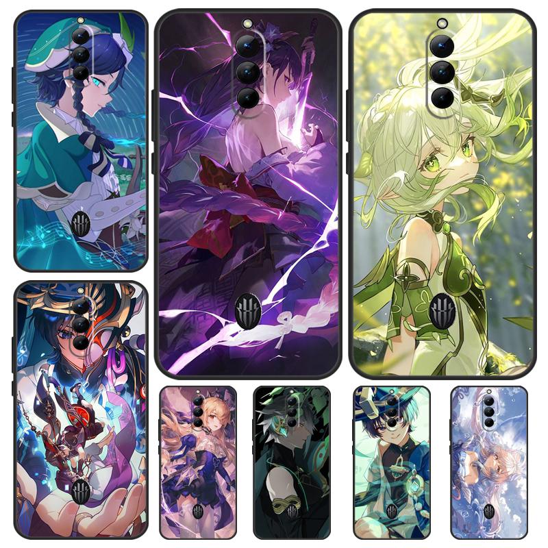 Genshin Impact Case For ZTE Nubia Red Magic 8 Pro 8S Pro Plus RedMagic 6 7 6S 7S Pro 5S 5G 6R Fundas