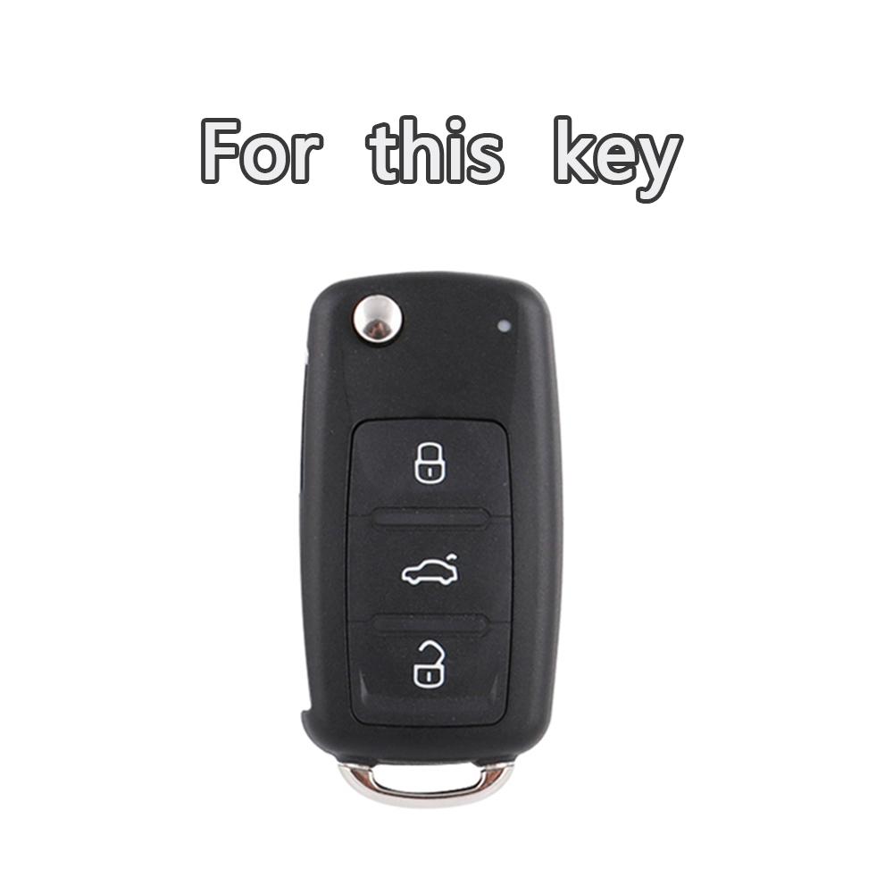 3 Buttons TPU Cover Case for Volkswagen Polo Passat B5 Golf 4 5 6 MK5 MK6 Eos Bora Beetle TSI Protect Car Key Shell