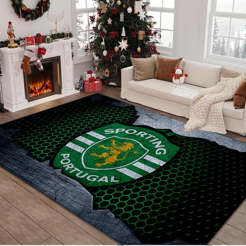 1PC rug Sporting Portugal Crest Carpet, Chair Rug,Area Rug for Office Bedroom living rooms bedroom, Doormat decor Christmas fan gifts