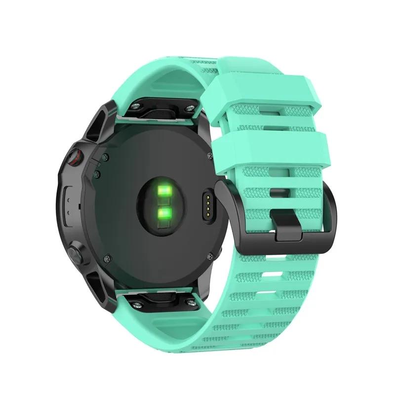 20 22 26mm Silicone Watch Strap for Garmin Fenix 6X Pro 6 6X 5 5X 5S Plus 7S 7X 7 Solar 965 Fenix8 Tactix Quatix Enduro Bracelet