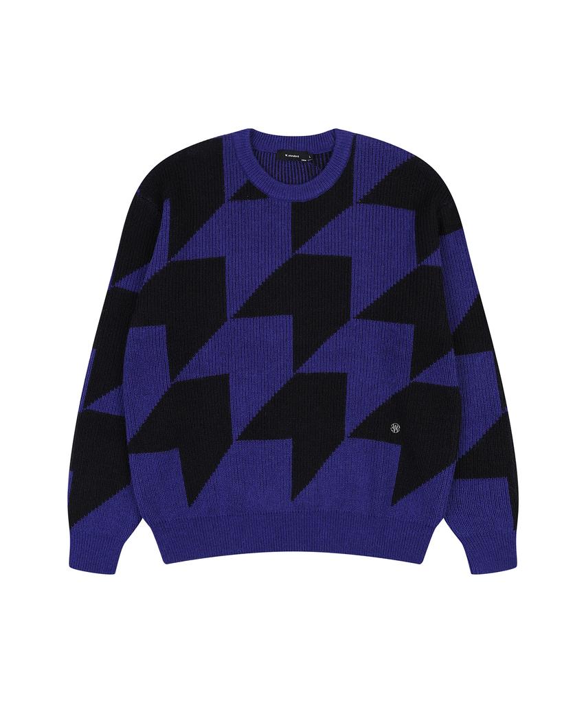 W STANDARD Jacquard Sweater [2 Colors]