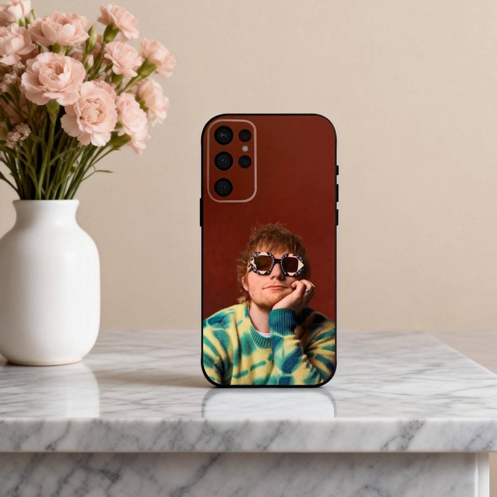 E-Ed-D Versatile S-Sheeran-N Phone Case For Samsung S25,24,23,22,30,21,10,9,Ultra,Plus,Lite,FE,4,5 G Soft Black Case