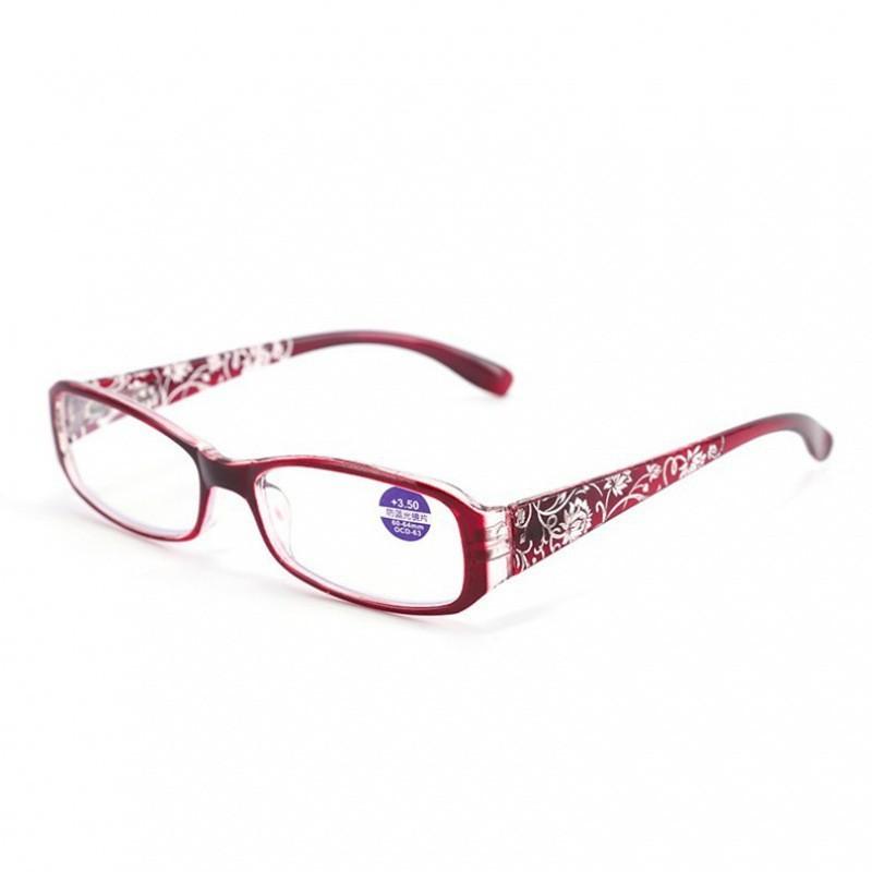 Очки для чтения «кошачий глаз» для женщин, ретро-очки для пресбиопов, узорчатые очки с ножками, оправа из смолы, диоптрии +1,0 +1,5 +2,0 +2,5 +3,0 +3,5