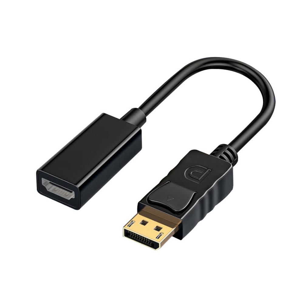 BUDI 4K 1080P DisplayPort To HDMI Adapter DP Male To HDMI-Compatible HD Female Video TV Cable L D4A5