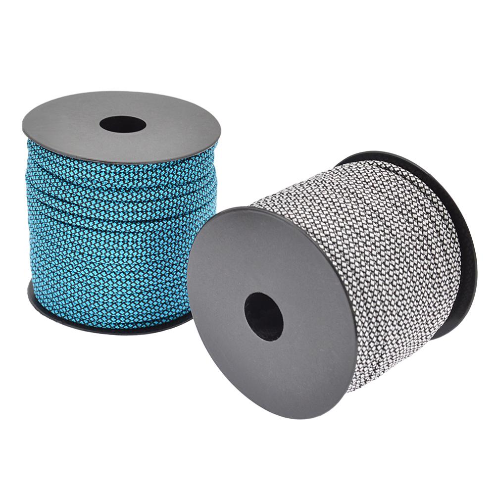 50-метровая веревка из паракорда, 440 фунтов, 7-прядный шнур из паракорда для выживания в походах и кемпинге