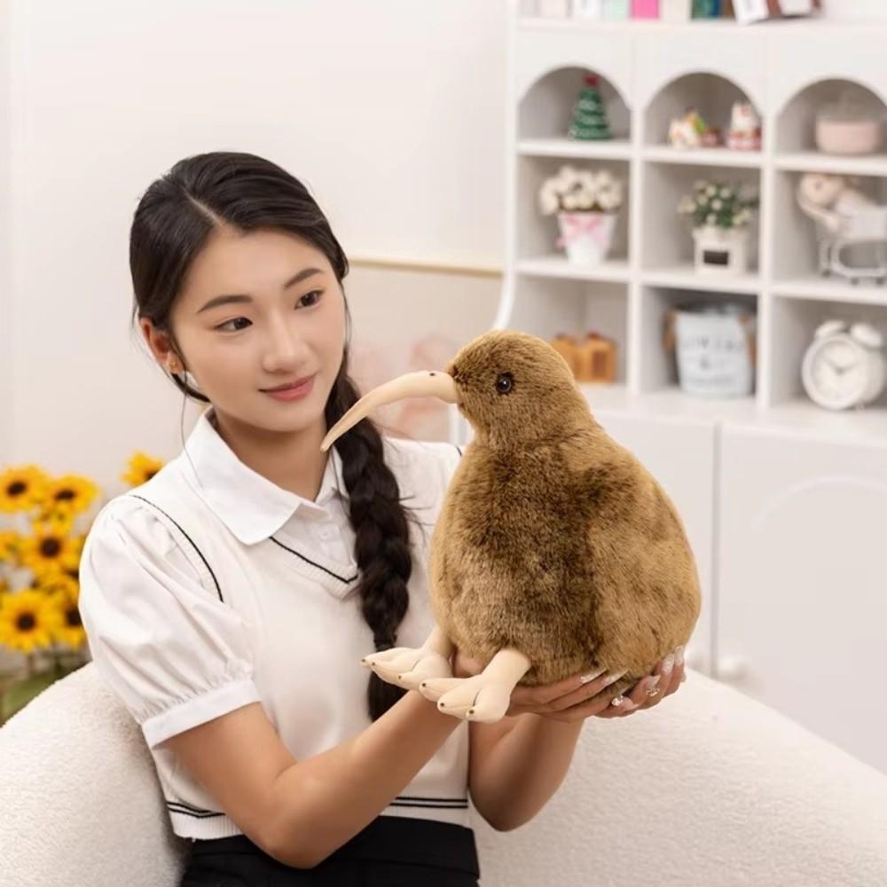 Soft Stuffed Kiwi Bird Plushie 12/28cm Cartoon Kiwi Plushie Cartoon Small Plush Toy for Kids