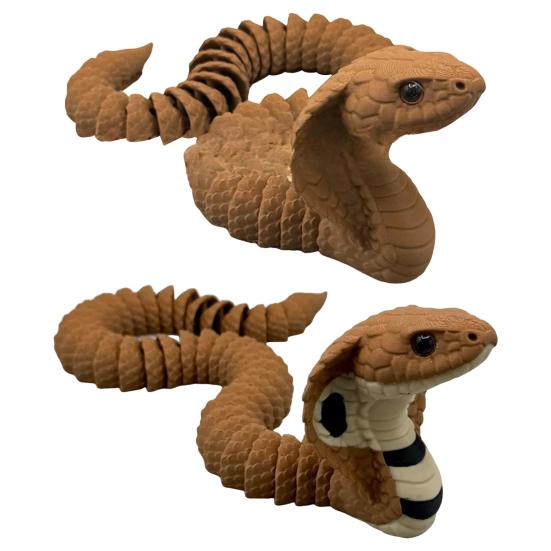 Snake Ornament Bold Design Snake 3D Printing Figure Dramatic Snake Statue Adult Stress Relief Fidget Toy