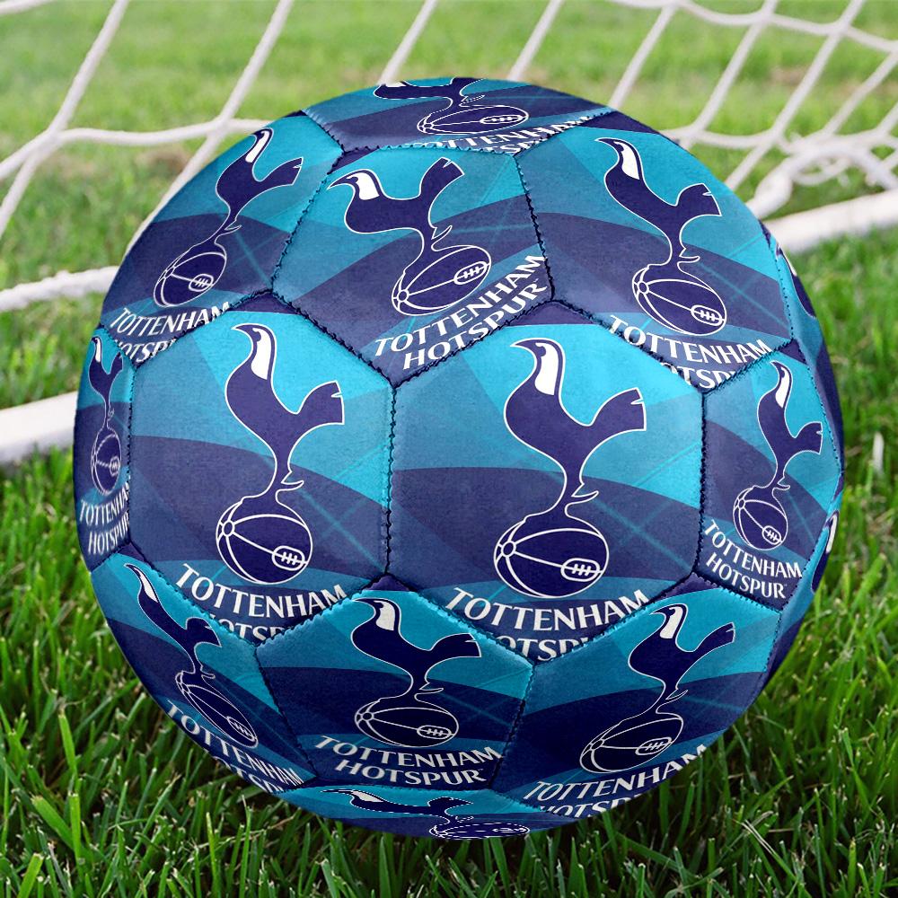 Tottenham Crest Design Printed Size 5 Soccer Balls, High-Quality, Anti-Slip, Protective Football, A Unique Gift , Birthdays, Christmas Gifts