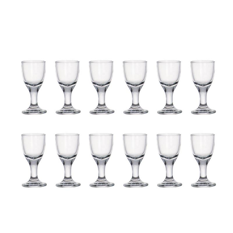 10ml 6pcs/12pcs Set Baijiu Glass Classic High Footed Wine Glass Liquor Goblet Transparent Wine Utensils Luxury Bullet Cup Gifts