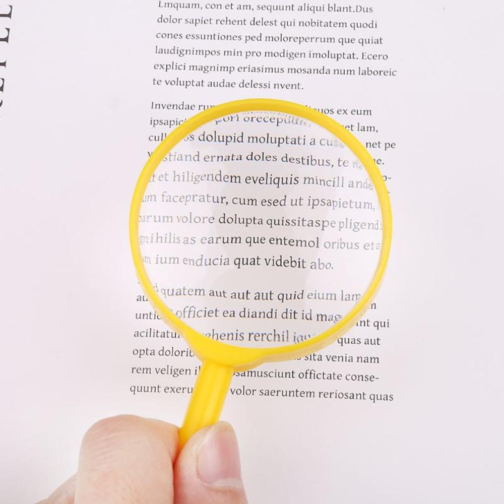 Learning Tool Reading Magnifiers Exploration Learning Toys Magnifying Glass 3x Hand-Held Magnifiers