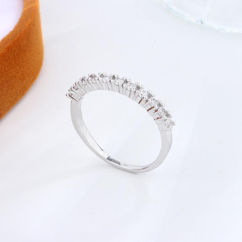 Европа США блестящее однорядное бриллиантовое кольцо для женщин с инкрустацией цирконием, легкое роскошное праздничное кольцо в подарок девушке для женщин