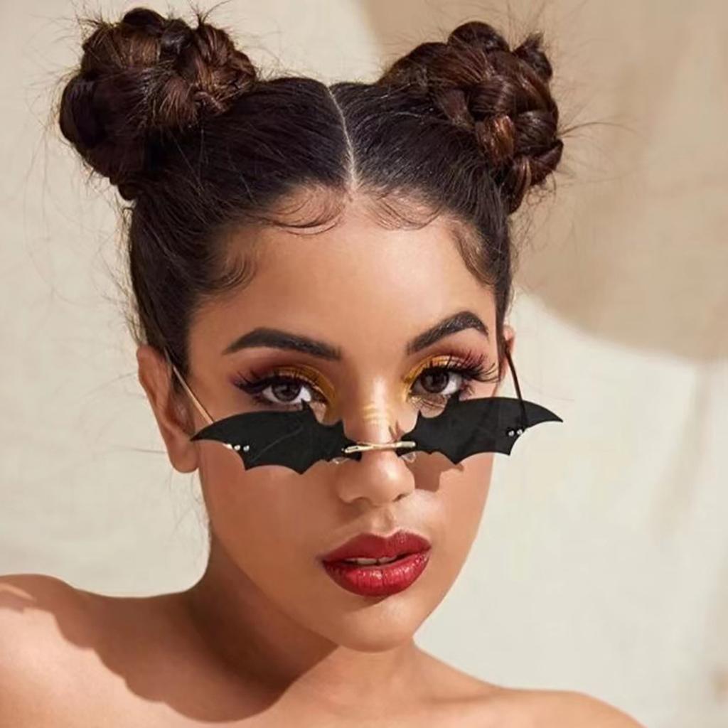 Солнцезащитные очки летучая мышь для мужчин и женщин, трендовые цветные уличные солнцезащитные очки