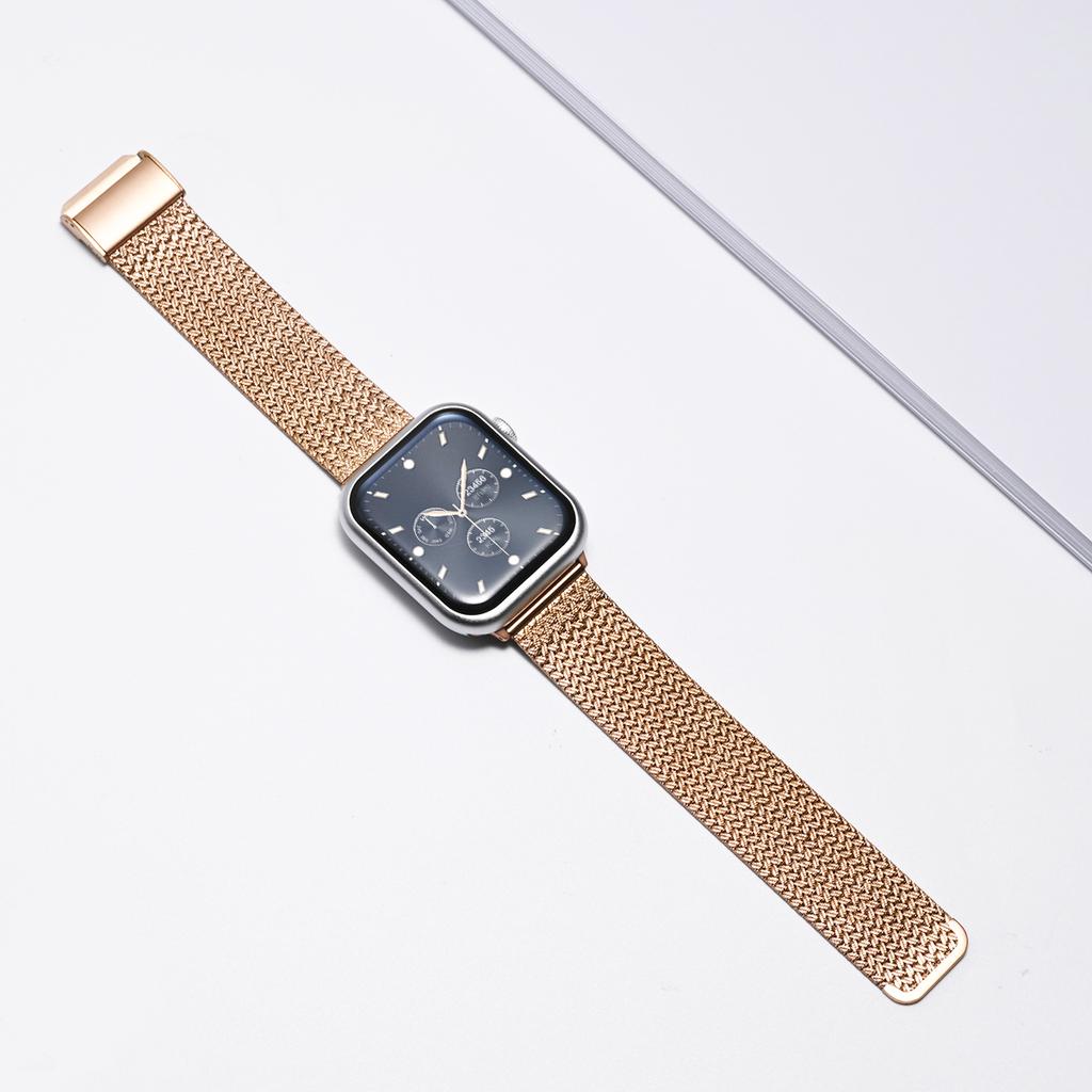 Milanese Band for Apple Watch Ultra3/2 11 10 9 8 7 6 5 4 SE Stainless Steel Bracelet for Iwatch Series 49 46 45 44 42 41 40 38mm