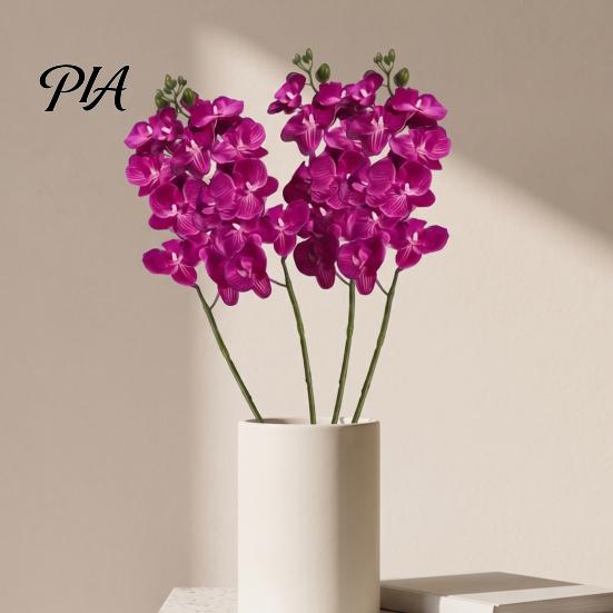 Reusable Faux Floral for Christmas Decor Artificial Phalaenopsis Silk Orchid Flower Home Decor, Realistic Velvet Plant Elegant Baby Showers