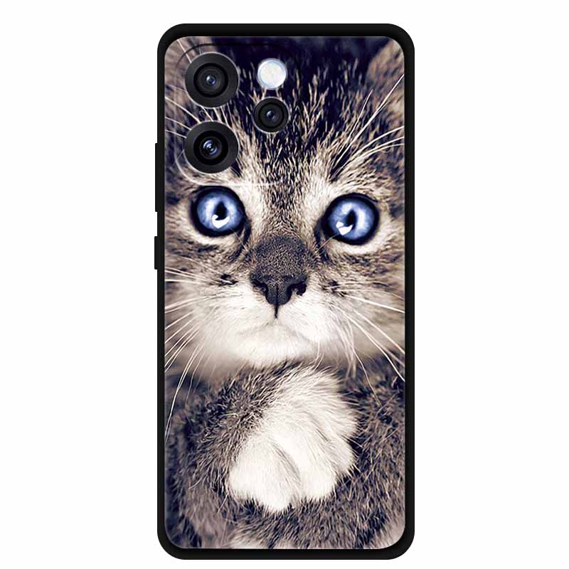 Чехол для телефона Oppo Reno15 Мягкий силиконовый чехол из ТПУ для OPPO PLW110 6,32" Черный чехол для Oppo Reno 15 5G Модный крутой корпус