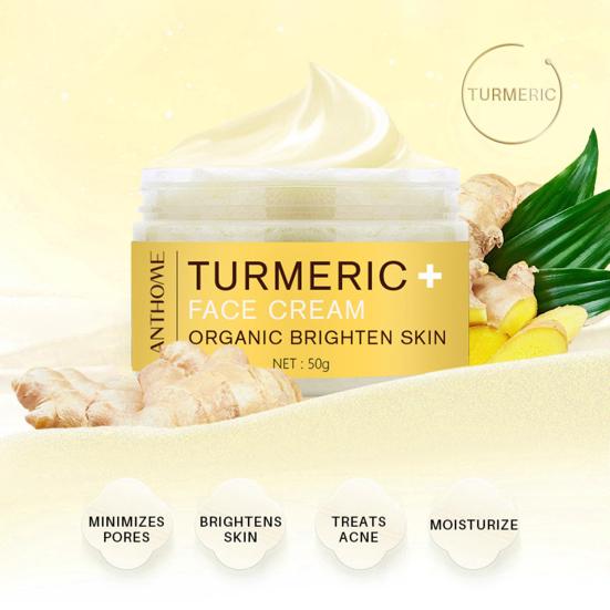 Turmeric Cream Moisturizing Brighten Skin Firming Anti-Aging Skin Care Turmeric Cream