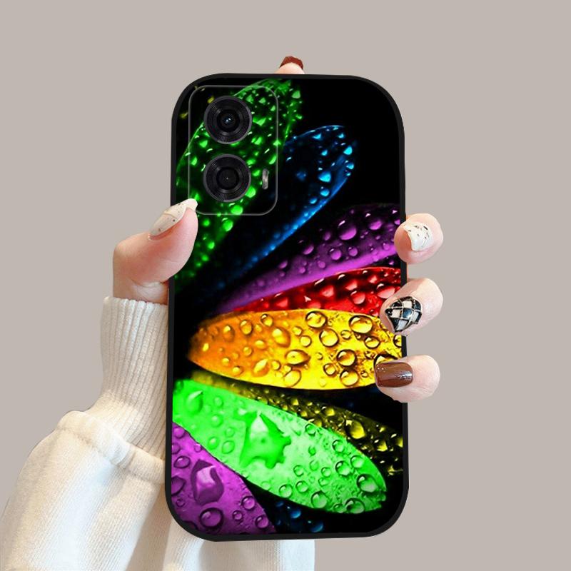 Чехол для Motorola Moto G24 Power 4G G 24 Новый Модный Цветочный Силиконовый Мягкий Задний Чехол Для Телефона Moto G04 G04s Чехол MotoG04