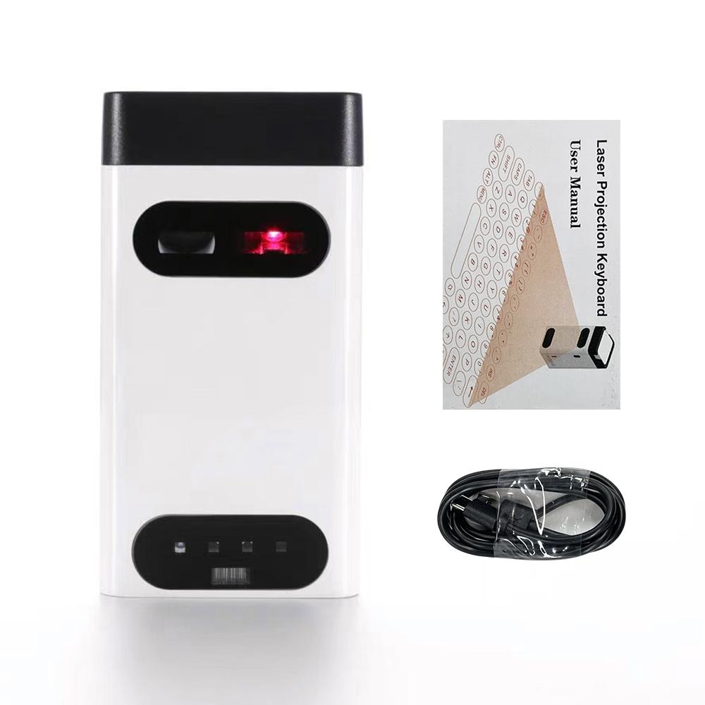 Лазерная клавиатура Мини Виртуальная клавиатура Беспроводная BT Connect Подходит для Телефона Планшета Ноутбука Планшета