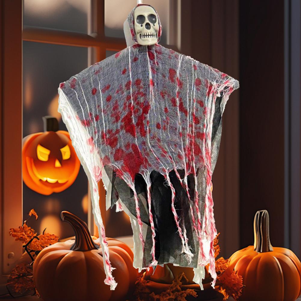 Хэллоуин Подвесная Статуя Призрака Уличный Декоративный Летающий Череп Подвесной Призрак Реквизит для Двора Дом Ужасов Декорация Входа