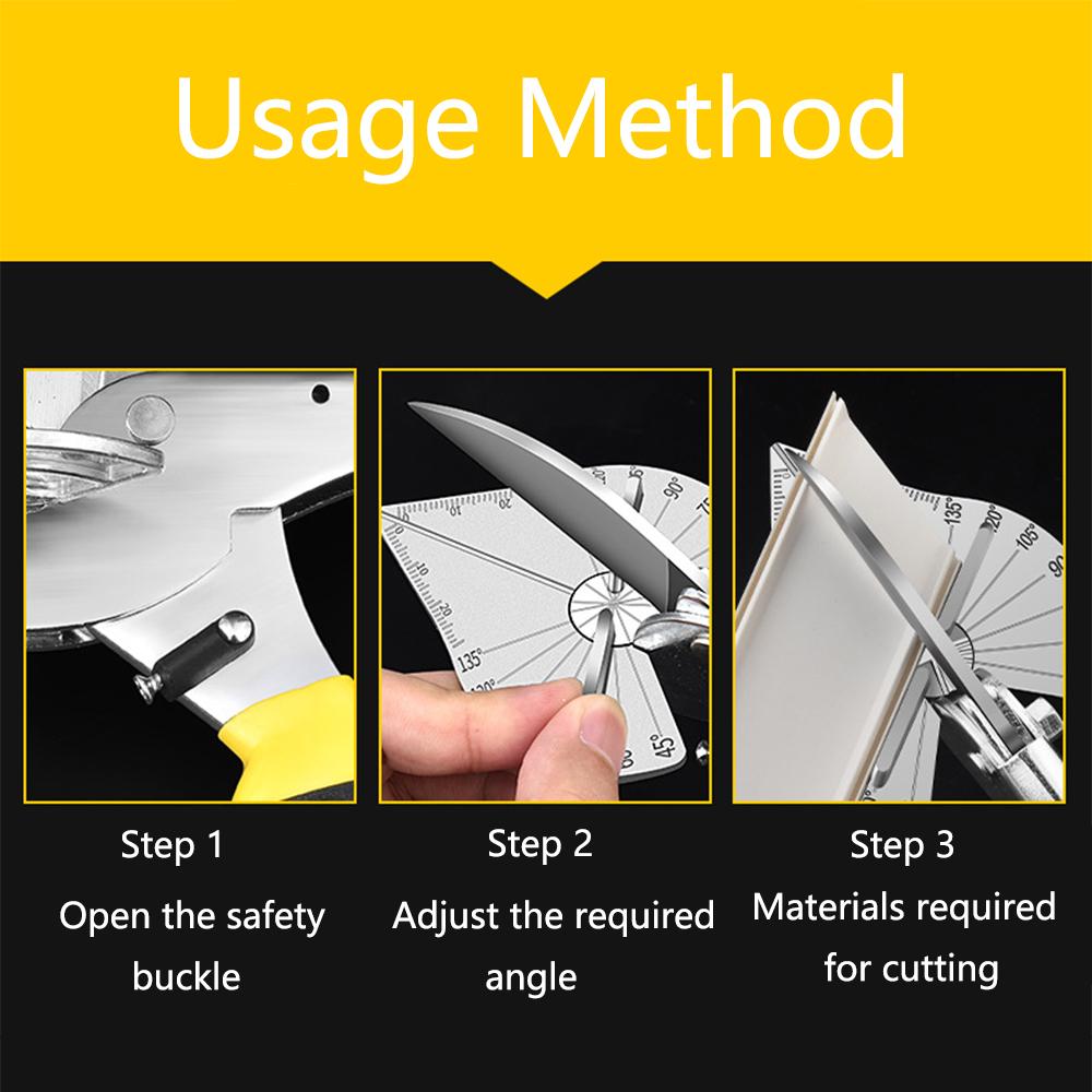 Miter Shears for Angular Cutting Molding Crafting with Two Replacement Blades