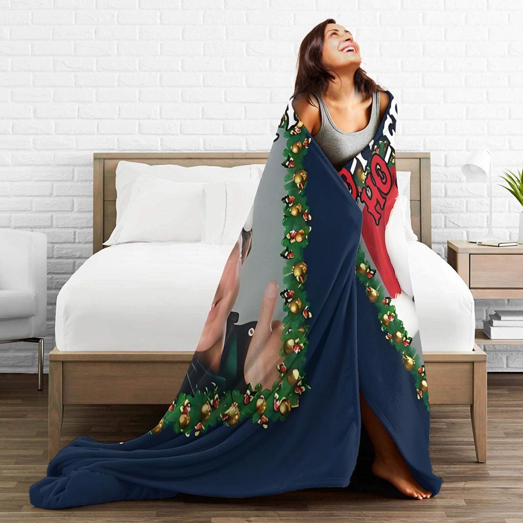 David Hasselhoff Plush Blanket Children Christmas Flannel Throw Blanket For Living Room Warm Soft Design Quality Bedspread
