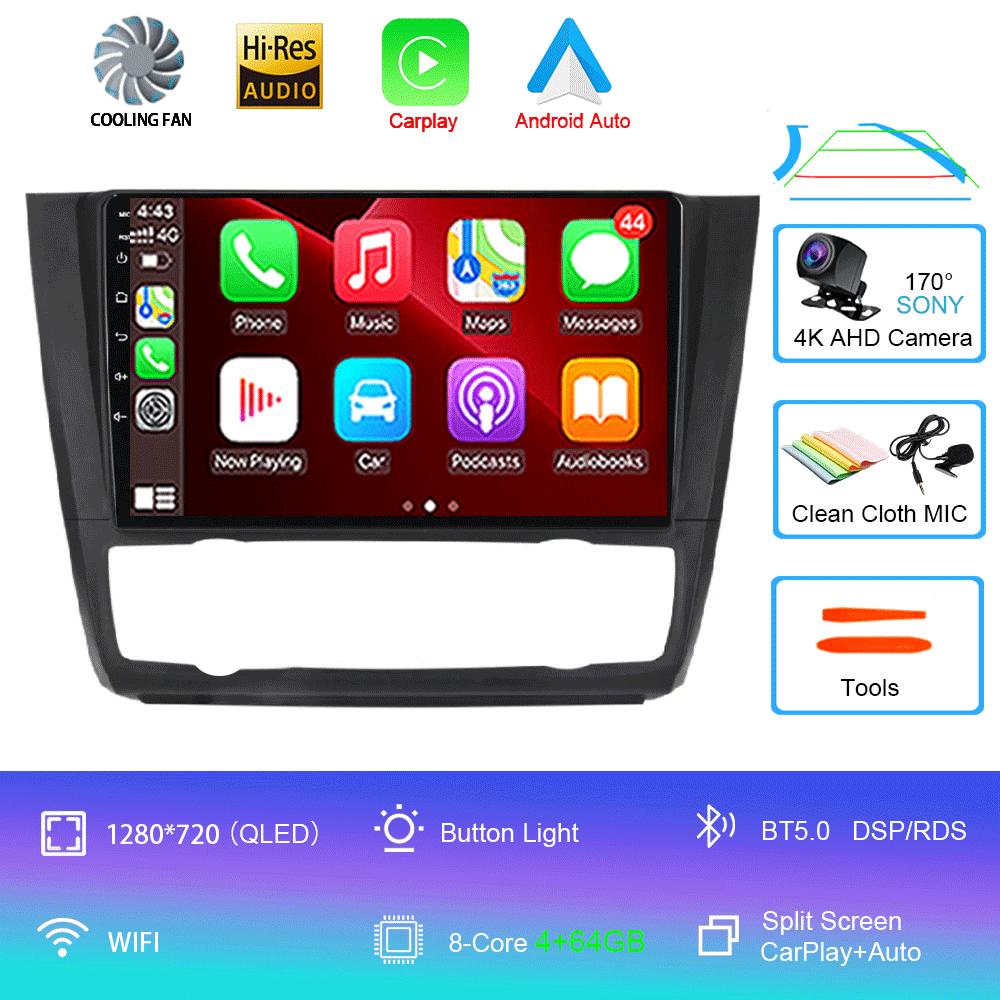 Android 12 For BMW Serie 1 Serie 1 E88 E82 E81 E87 2004-2012 Multimedia Navigation GPS Video Autoradio Player Car Stereo Carplay