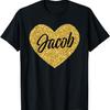 Я люблю Джейкоба Милый Джейкоб Сердце для мужчин женщин мальчиков или девочек Футболка