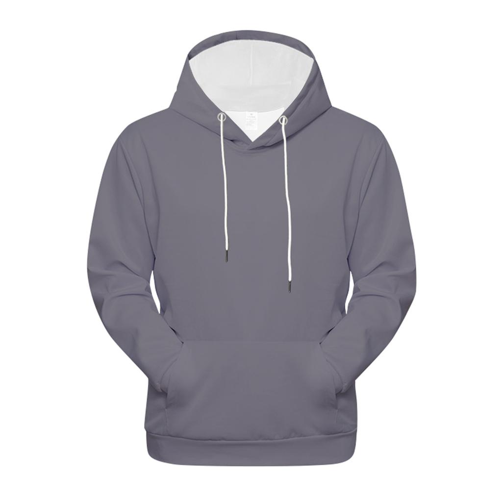 Модный свободный мужской и женский свитер с капюшоном с длинным рукавом и принтом